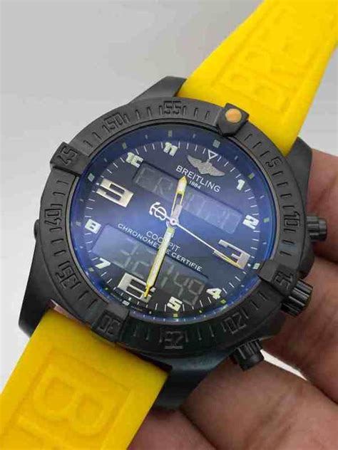 breitling cockpit b50 yellow dial|breitling professional cockpit b50.